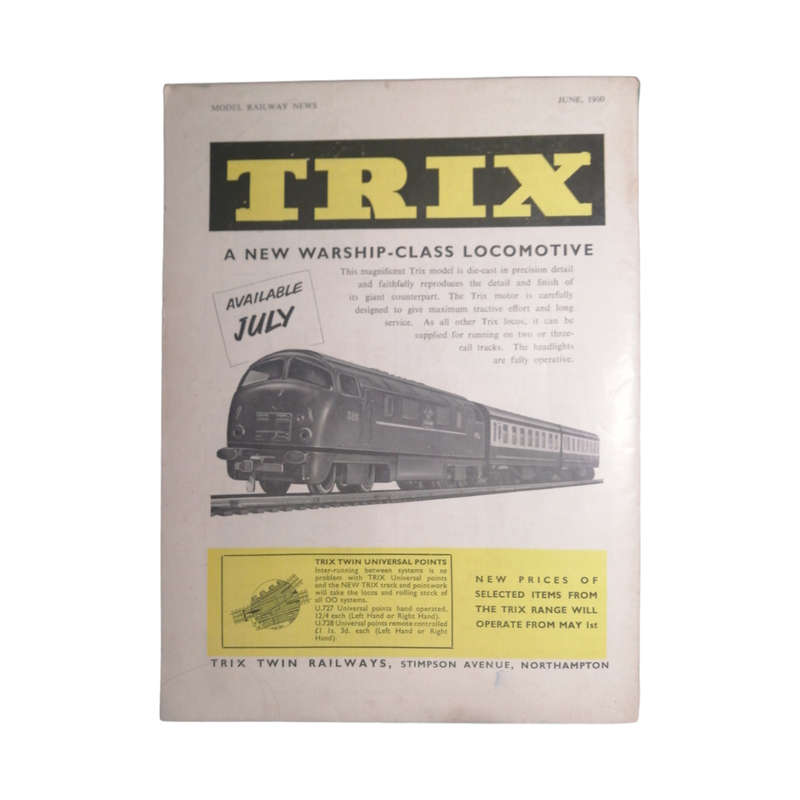 1960 Model Railway News Magazine June 1960 Softcover
