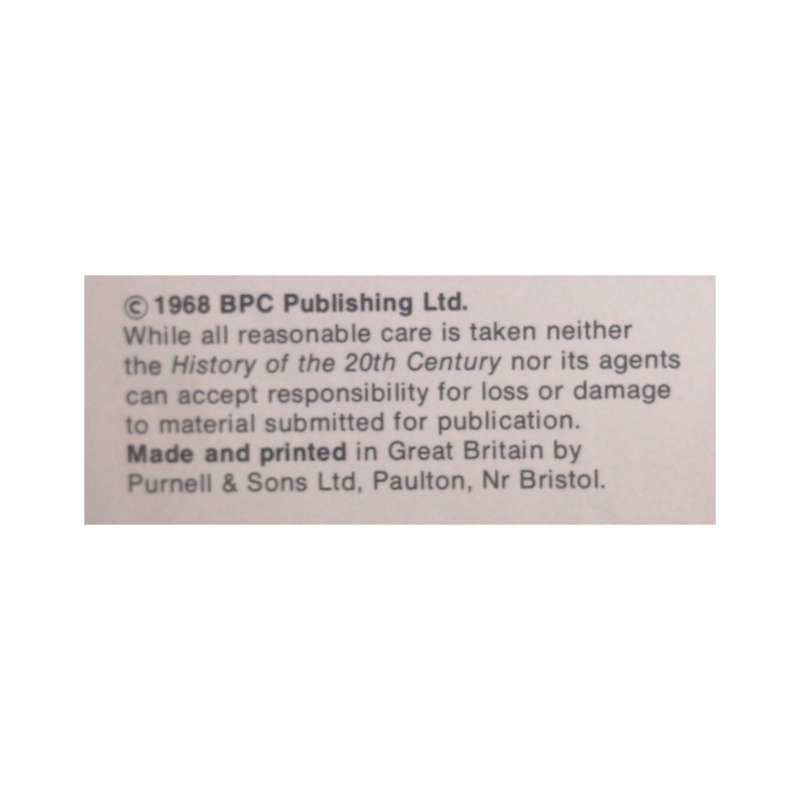 1968 History Of The 20th Century Magazine No.7 - Great Britian And German - Rivals In The Naval Race