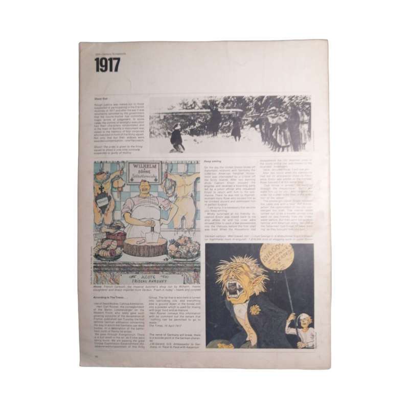 1968 History Of The 20th Century Magazine No.26 - 1917 - The Agony Of The Allies Softcover