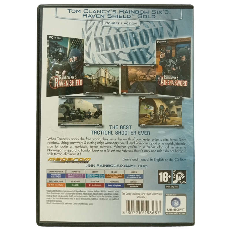 Rainbow Six 3 - Raven Shield Gold Edition PC (CD)