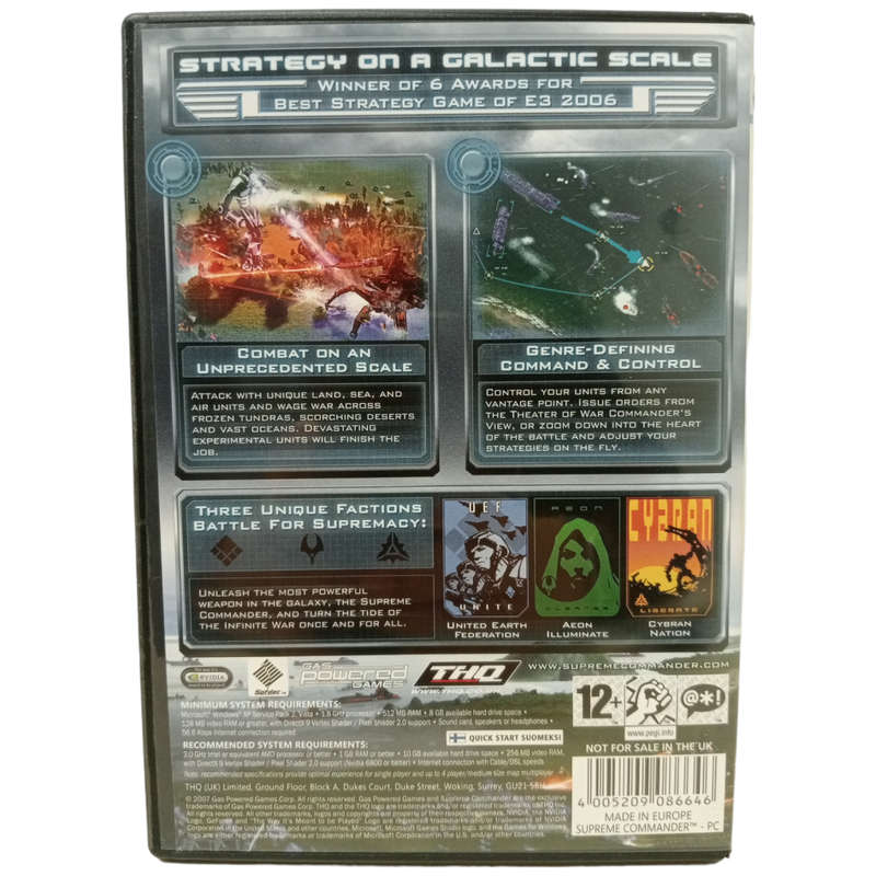 Supreme Commander PC (DVD)