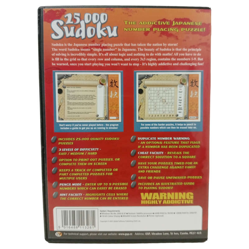 25 000 Sudoku PC (CD)