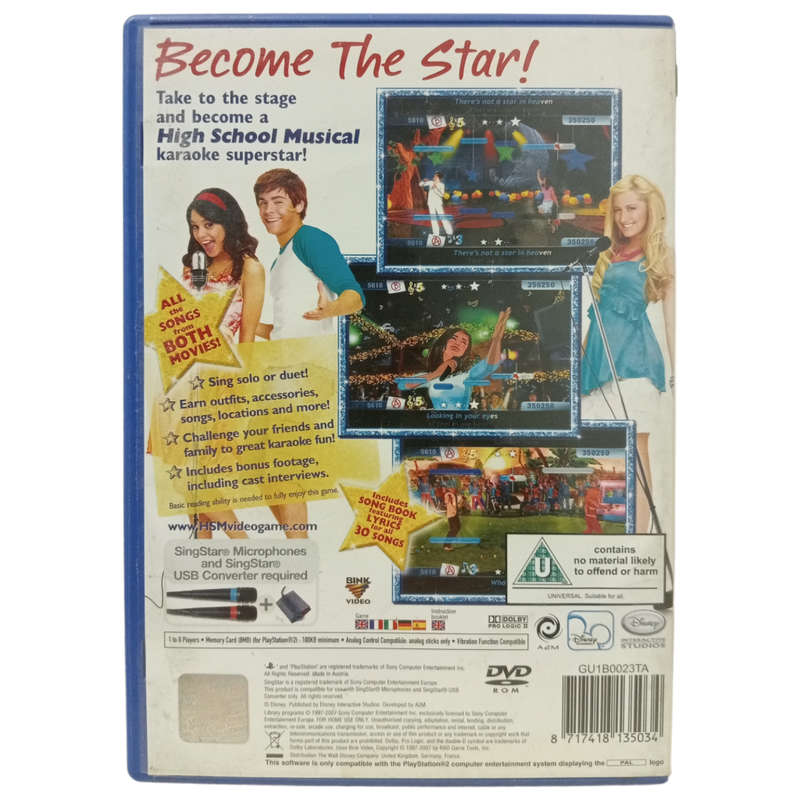 High School Musical - Sing it Play Station 2