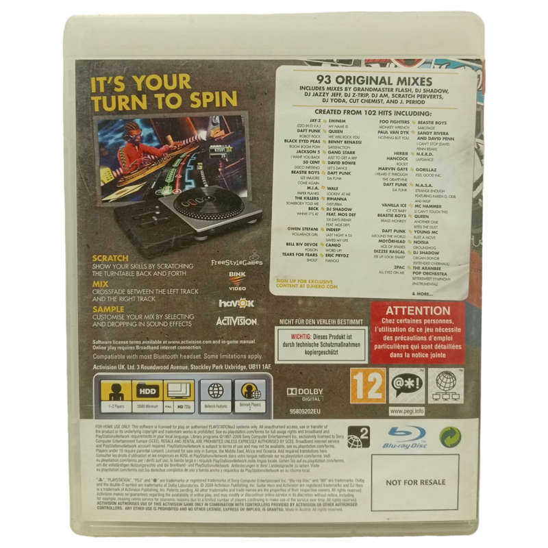 DJ Hero Play Sation 3