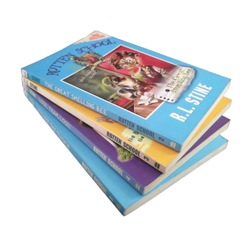 Rotten School Books 2-4 and 8 Set by R. L. Stine Softcover