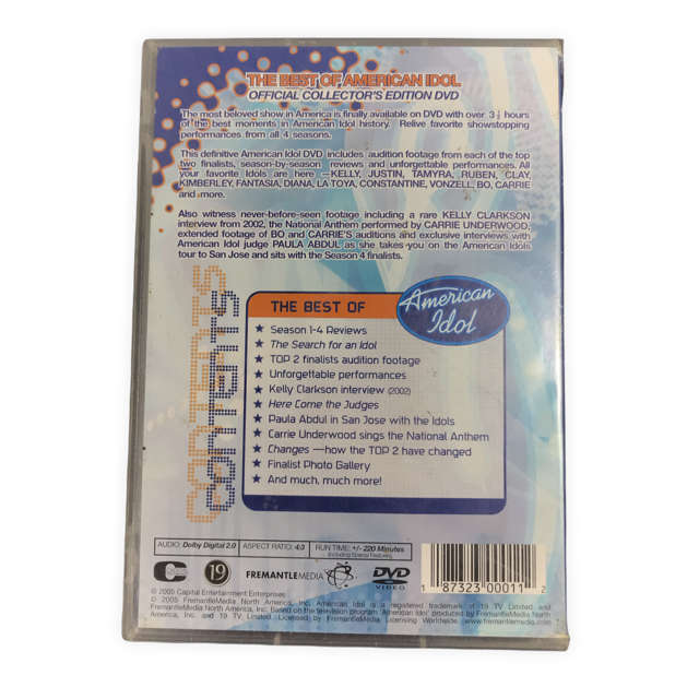 The Best of American Idol Season 1-4 DvD