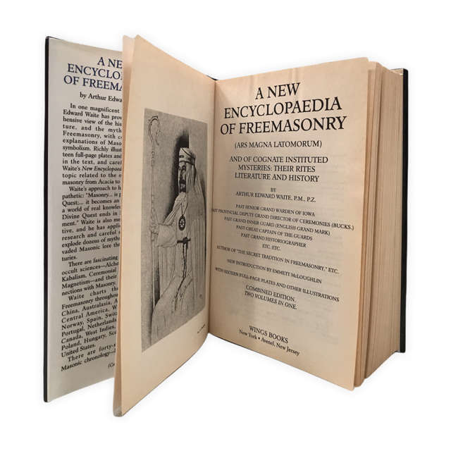 A New Encyclopaedia Of Freemasonry By Arthur Edward Waite Hardcover w/Dust Jacket 1996