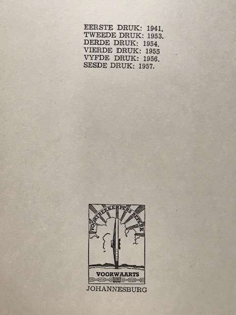 Die Wildsboudjie by Fritz Steyn 1956 6th Print Hardcover