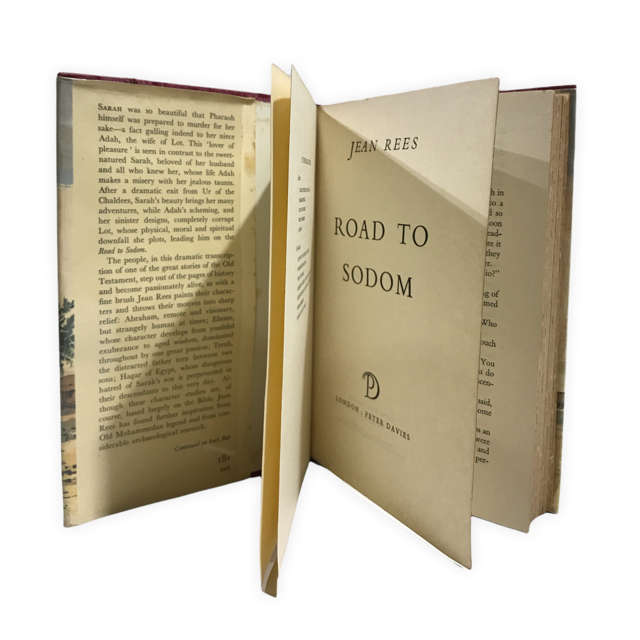Road to Sodom a Novel by Jean Rees 1961 First Edition w/Dustjacket