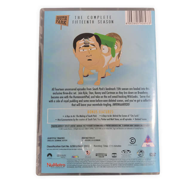South Park Season 15 DvD