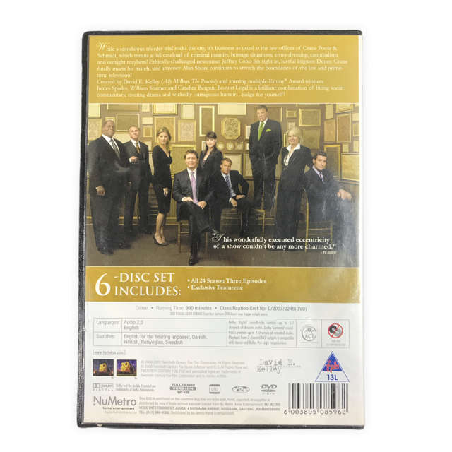 Boston Legal Season 3 DvD