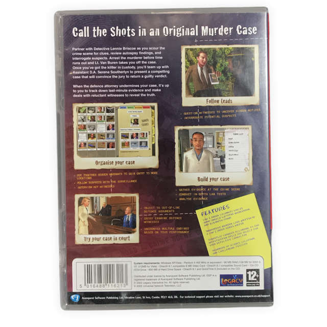 Law & Order Dead on The Money (PC DVD)