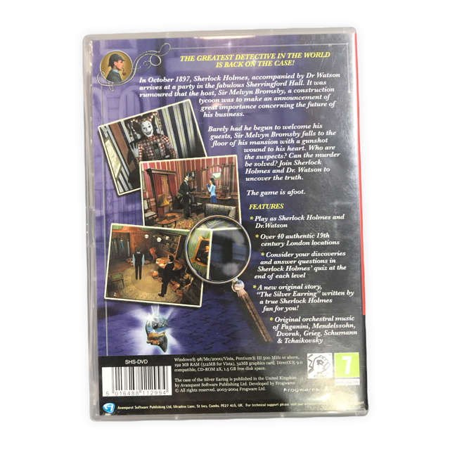 Sherlock Holmes The Case of The Silver Earring (PC DVD)