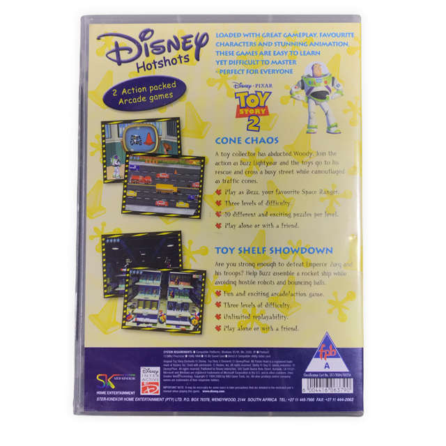 Disney Pixar Toy Story 2 - Two Arcade Games (PC DVD)
