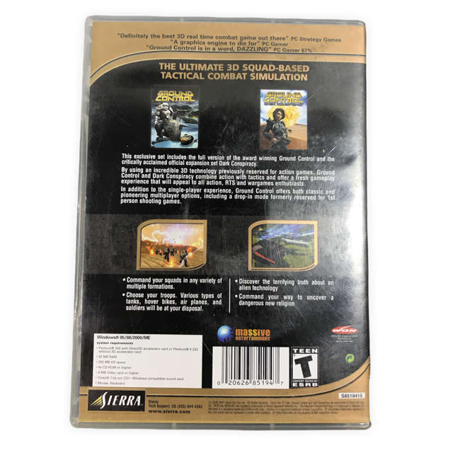 Ground Control (PC DVD) - CD has some scratches