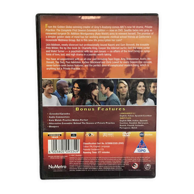 Private Practice The Complete 1st Season Dvd