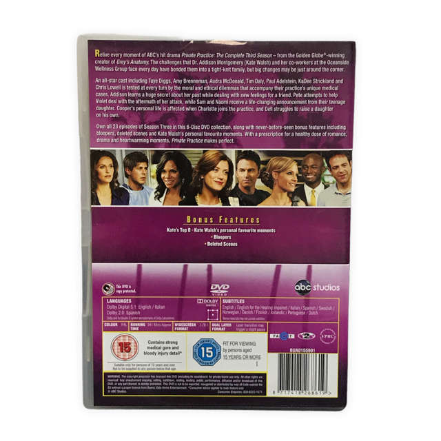 Private Practice The Complete 3rd Season Dvd