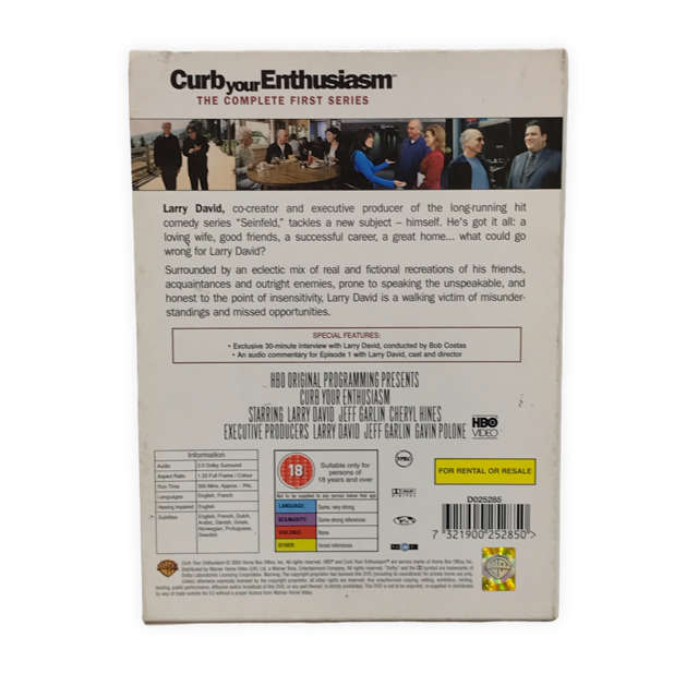 Curb Your Enthusiasm The Complete 1st Season Dvd