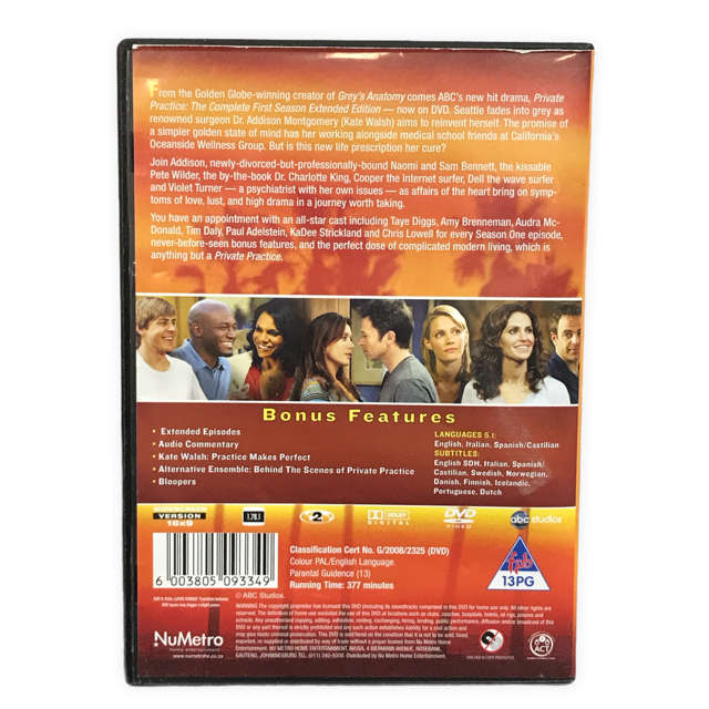 Private Practice The Complete 1st Season DvD (Extended Edition)