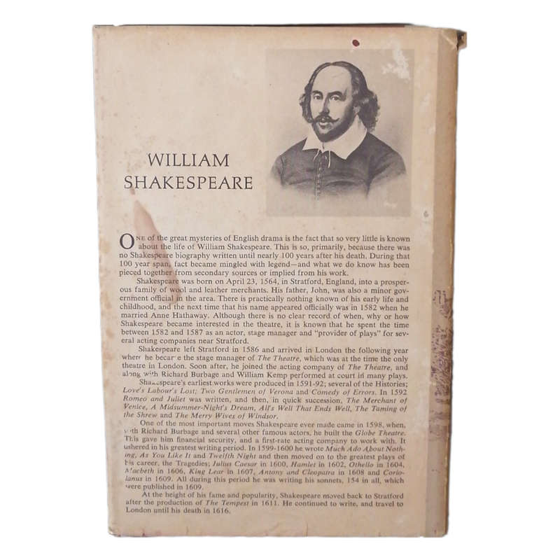 The Complete Works Of Shakespeare Arranged In Their Chronological Order Edited by W. G. Clark and W.