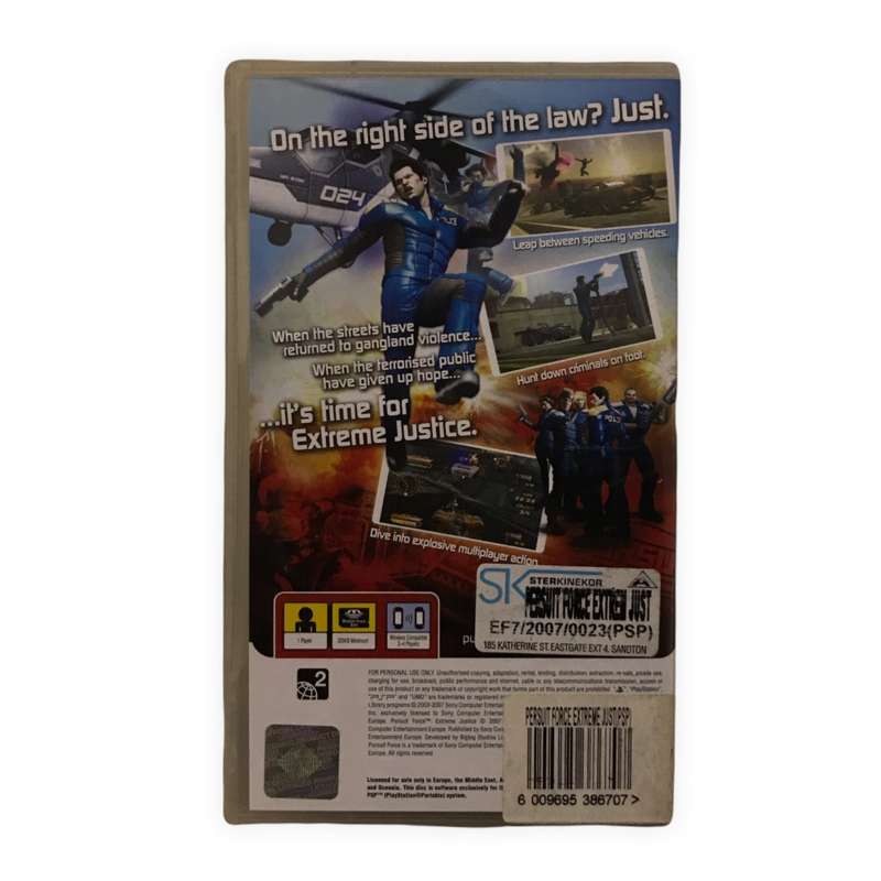 Pursuit Force Extreme Justice PSP Game