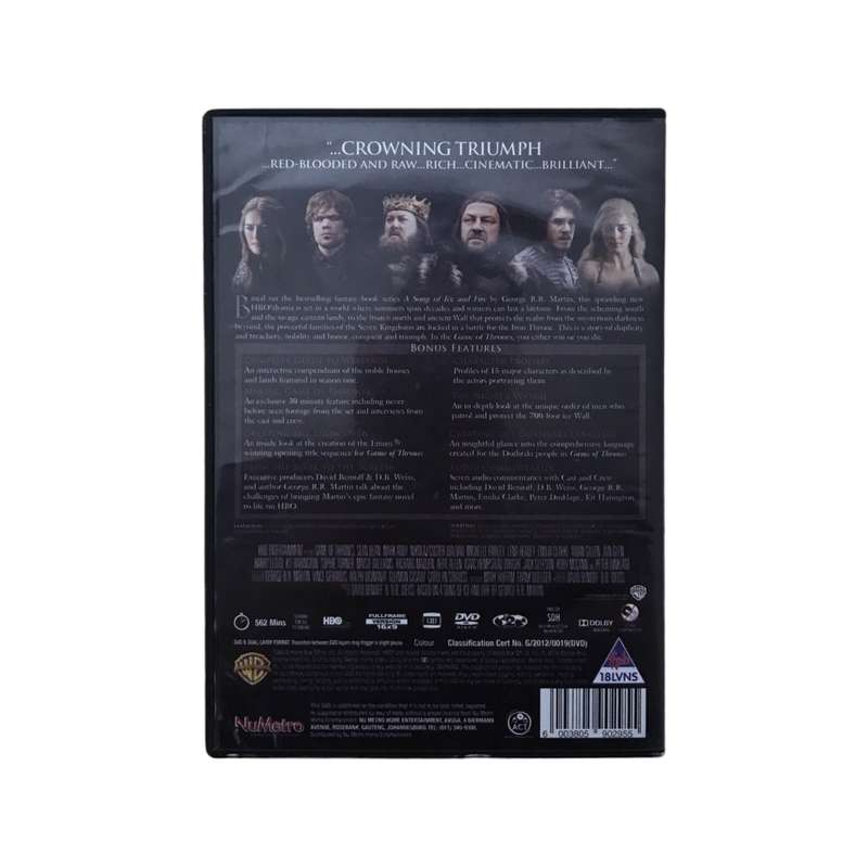 Game Of Thrones: The Complete First Season DVD