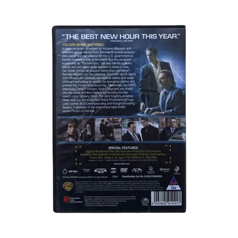 Person Of Interest: The Complete First Season DVD