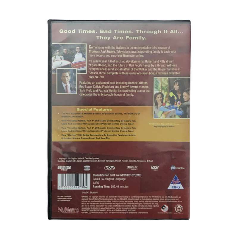 Brothers And Sisters: The Complete Third Season - 6 Disc Set DVD