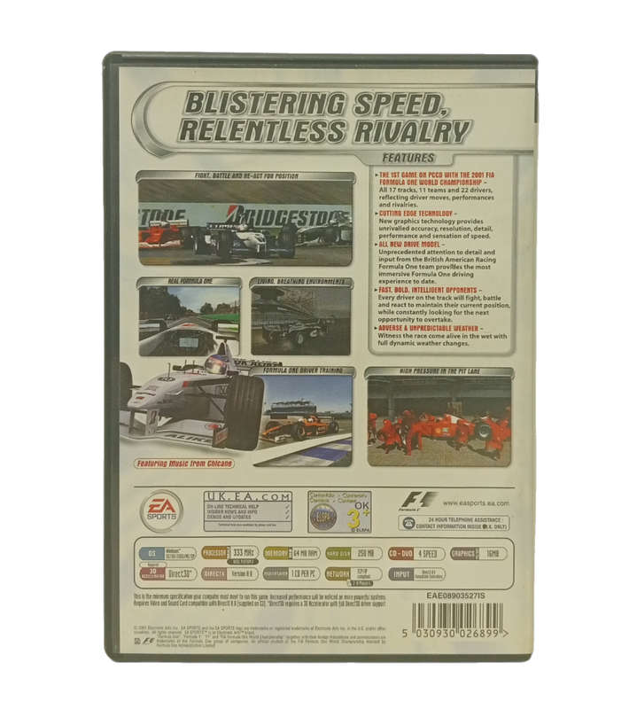 EA Sports F1 2001 PC (DvD)