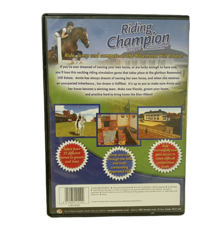 Riding Champion: Legacy of Rosemond Hill PC (DvD)