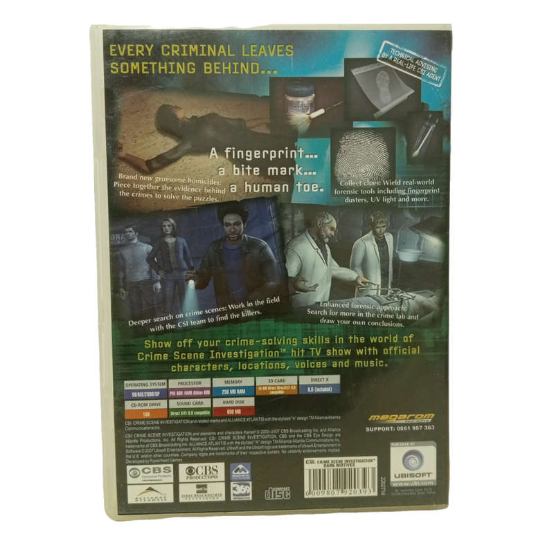 CSI: Crime Scene Investigation - Dark Motives PC (DvD)