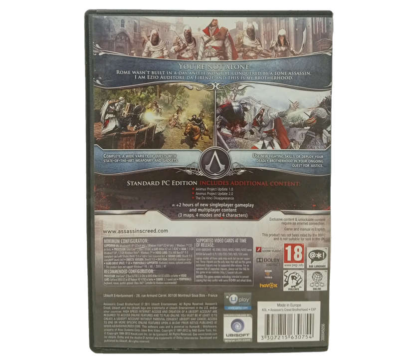 Assassin's Creed - Brotherhood PC (DvD)