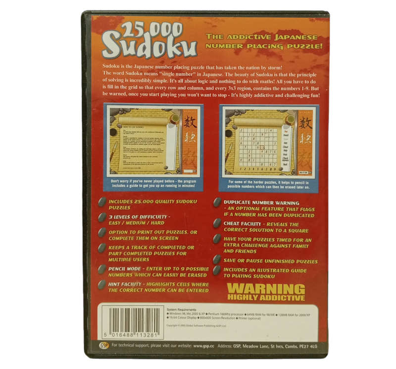 Ultimate Games - 25 000 Sudoku PC (CD)