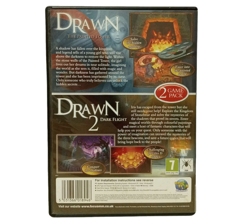 The Hidden Mystery Collectives: Drawn 1 & 2 PC (CD)