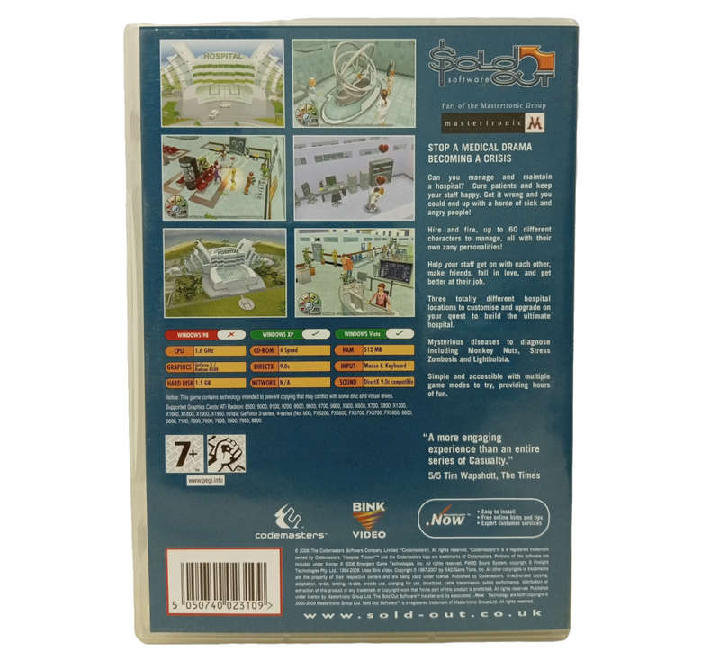 Hospital Tycoon PC (DvD)