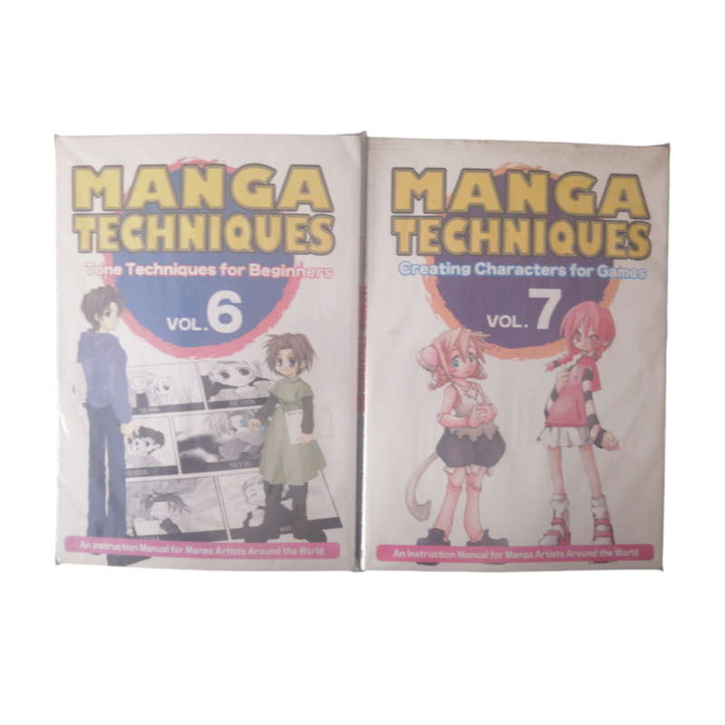 2004 Manga Techniques Volume 6 and 7 2 Book Set Softcover