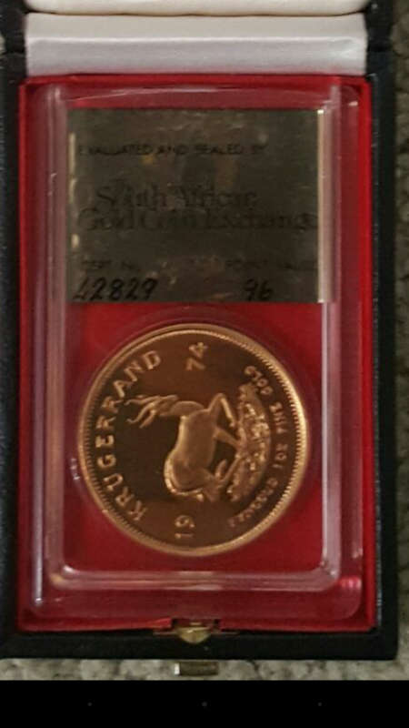 1974 Krugerrand 1oz Proof Gold SAGCE | RARE | Point Value: 96 | With Original BOX |