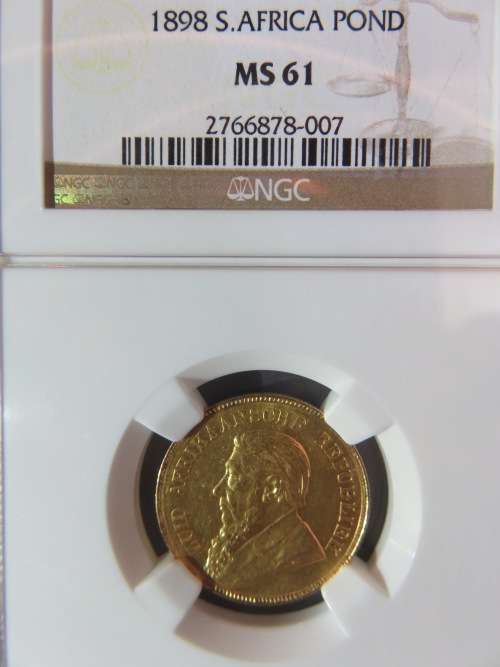 1898 ZAR Gold Pond NGC MS61 | Mint State | RARE |