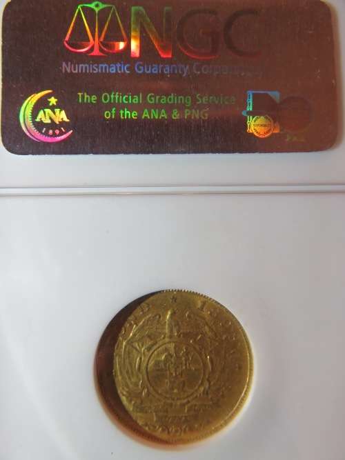 1893 ZAR Gold Pond NGC AU50 | Lustrous | RARE |