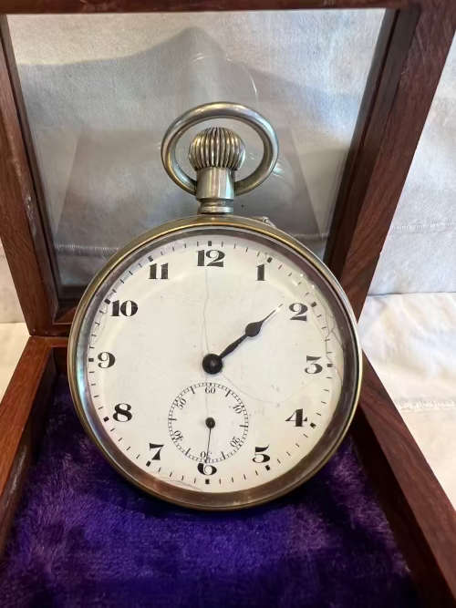 Antique Avance Retard Silver 60mm Huge Pocket Watch | Working Condition | Fun R1 Start
