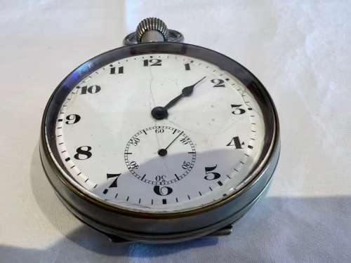 Antique Avance Retard Silver 60mm Huge Pocket Watch | Working Condition | Fun R1 Start