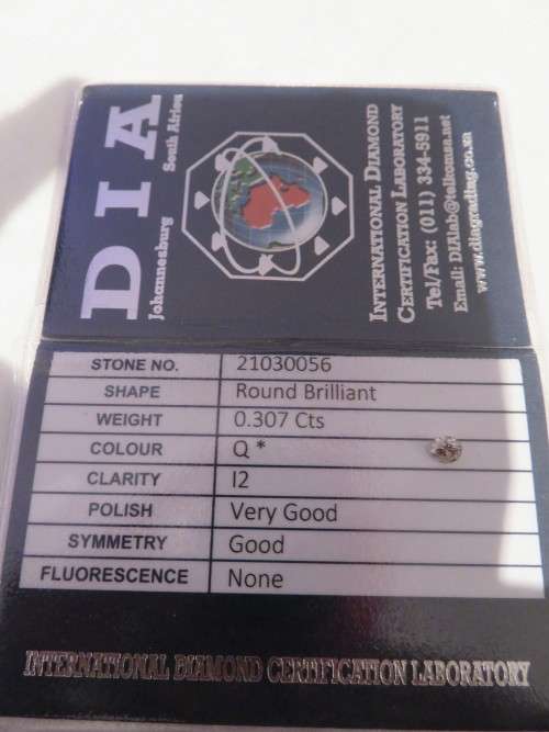 Diamond 0.307 cts - Round Brilliant | DIA Certified | Fun R1 Start
