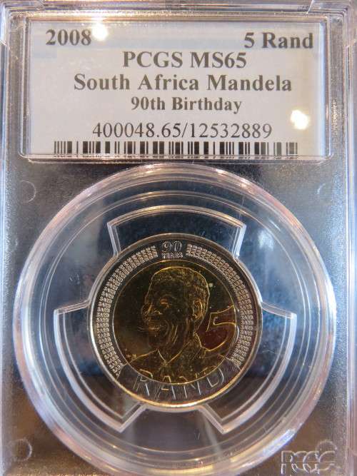 2008 Mandela 90th Birthday R5 PCGS Graded MS65 | FUN IS BACK | Fun R1 Start