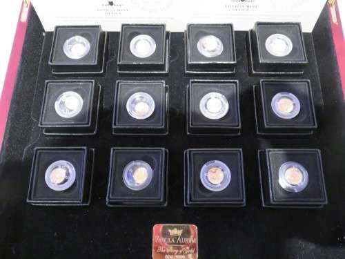 Fabula Aurum - The World`s Finest Coin Collection- The Story of Gold - 12 x 0.5grams Gold @ R1 Start