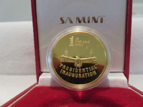 1994 SA Presidential Inauguration 1oz Gold 24 Carat | Mintage: 1742 | FUN IS BACK @ R1 Start