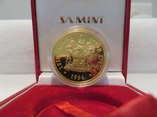 1994 SA Presidential Inauguration 1oz Gold 24 Carat | Mintage: 1742 | FUN IS BACK @ R1 Start