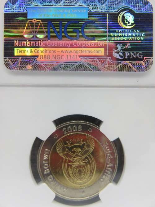 2008 Mandela 90th Birthday R5 NGC Graded MS64 | Fun R1 Start |