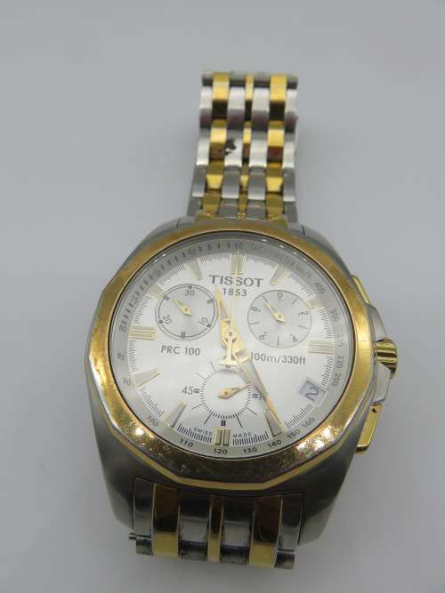 Tissot PRC 100 Chronograph P862/962  Mens Watch  -  TACHYMETER - Working | Fun R1 Start |