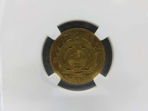 1897 ZAR GOLD HALFPOND NGC Graded XF40 | FUN R1 Start