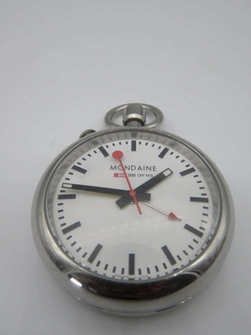 Mondaine Mini Quartz Travel / Desk Clock with Alarm Function - Working Condition